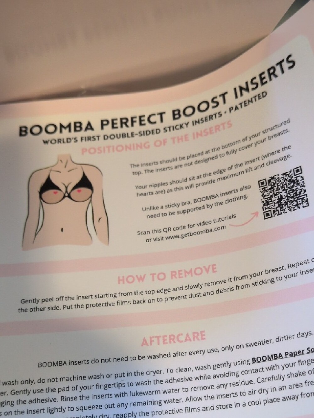 NEW! NEVER WORN BOOMBA PERFECT BOOST INSERTS - Picture 3 of 3